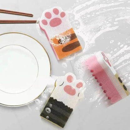 Kitchen Scrubber And Dishwashing Sponge Block