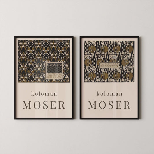Koloman Moser STATEMENT DUO Prints |  | Iconic Art Famous Painting available framed