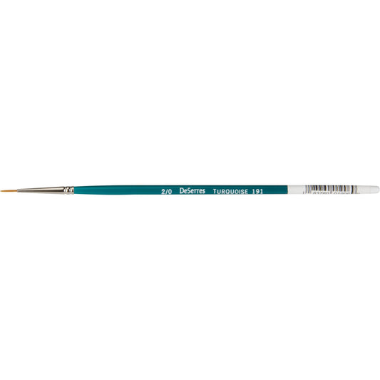 Round Artist Brush, Synthetic, Wood Handle, 2x0 Width