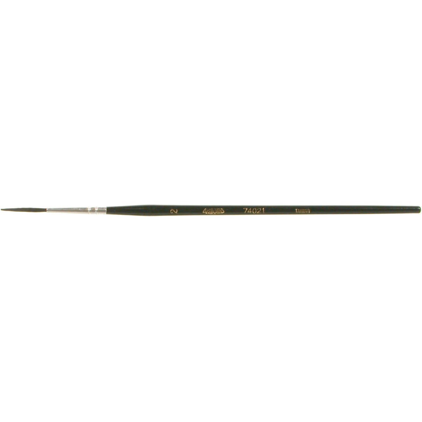 Round Lettering Marking Paint Brush, 5/64" Brush Width, Camel Hair, Wood Handle
