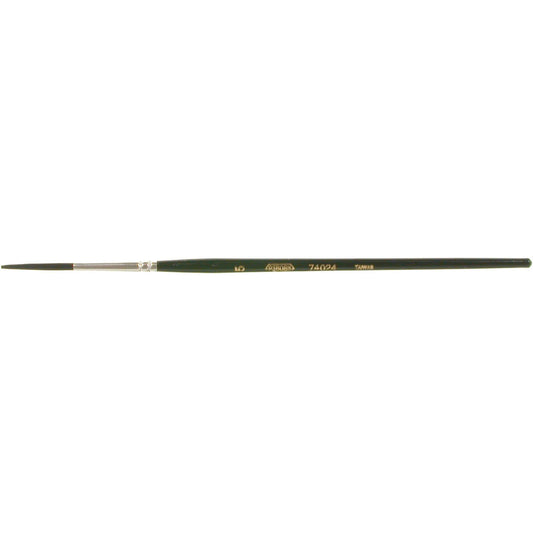 Round Lettering Marking Paint Brush, 1/8" Brush Width, Camel Hair, Wood Handle