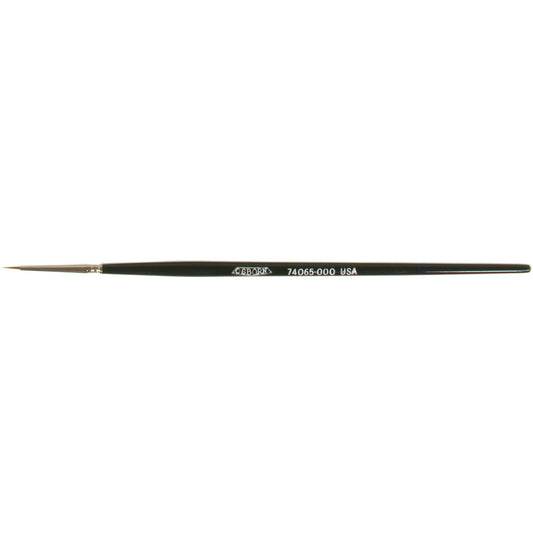 Artist Paint Brush, 1/32" Brush Width, Red Sable, Wood Handle