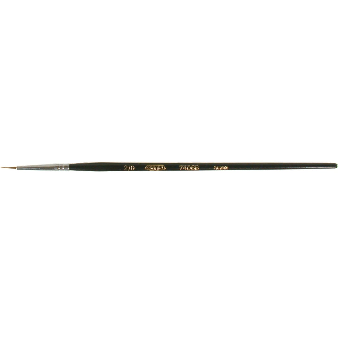 Artist Paint Brush, 3/64" Brush Width, Red Sable, Wood Handle