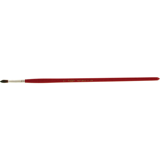 Round Marking Paint Brush, 3/16" Brush Width, Camel Hair, Wood Handle