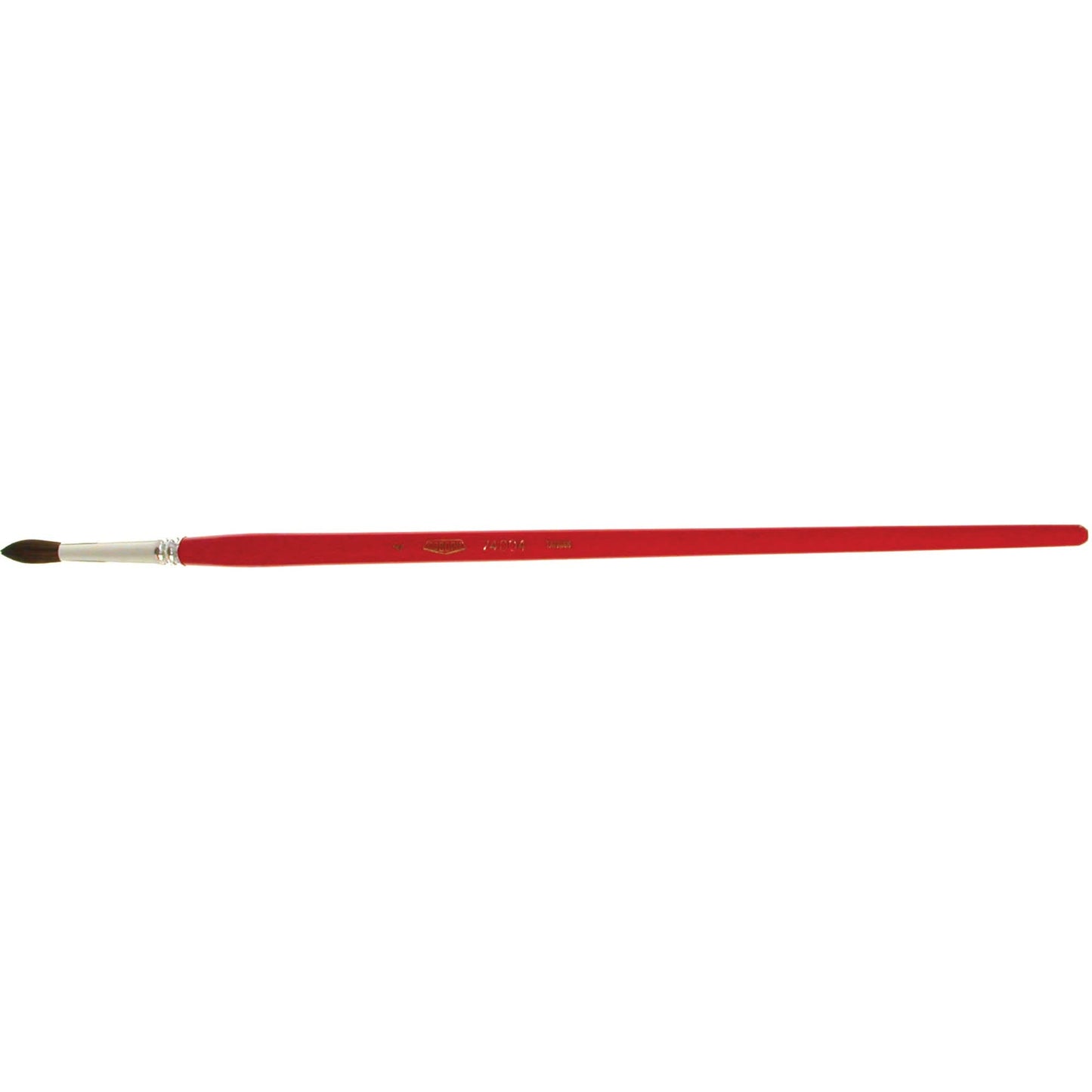 Round Marking Paint Brush, 7/32" Brush Width, Camel Hair, Wood Handle