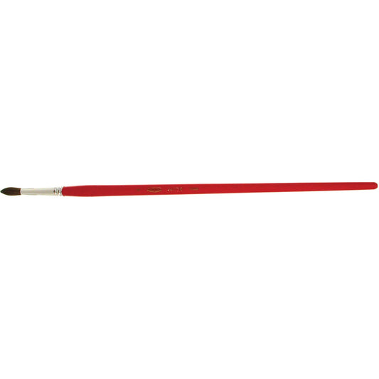 Round Marking Paint Brush, 7/32" Brush Width, Camel Hair, Wood Handle
