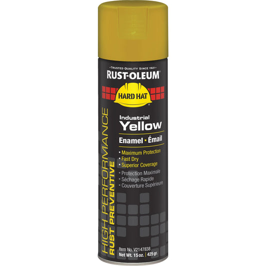 Peinture émail en spray V2100 System, jaune industriel, brillante, 425 g, aérosol