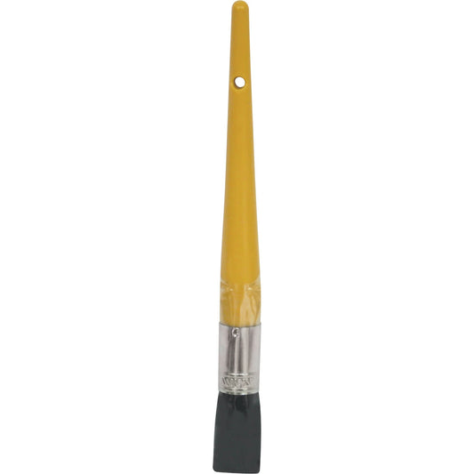 Oval Paint Brush, Bristle, Plastic Handle, 25/32" Width