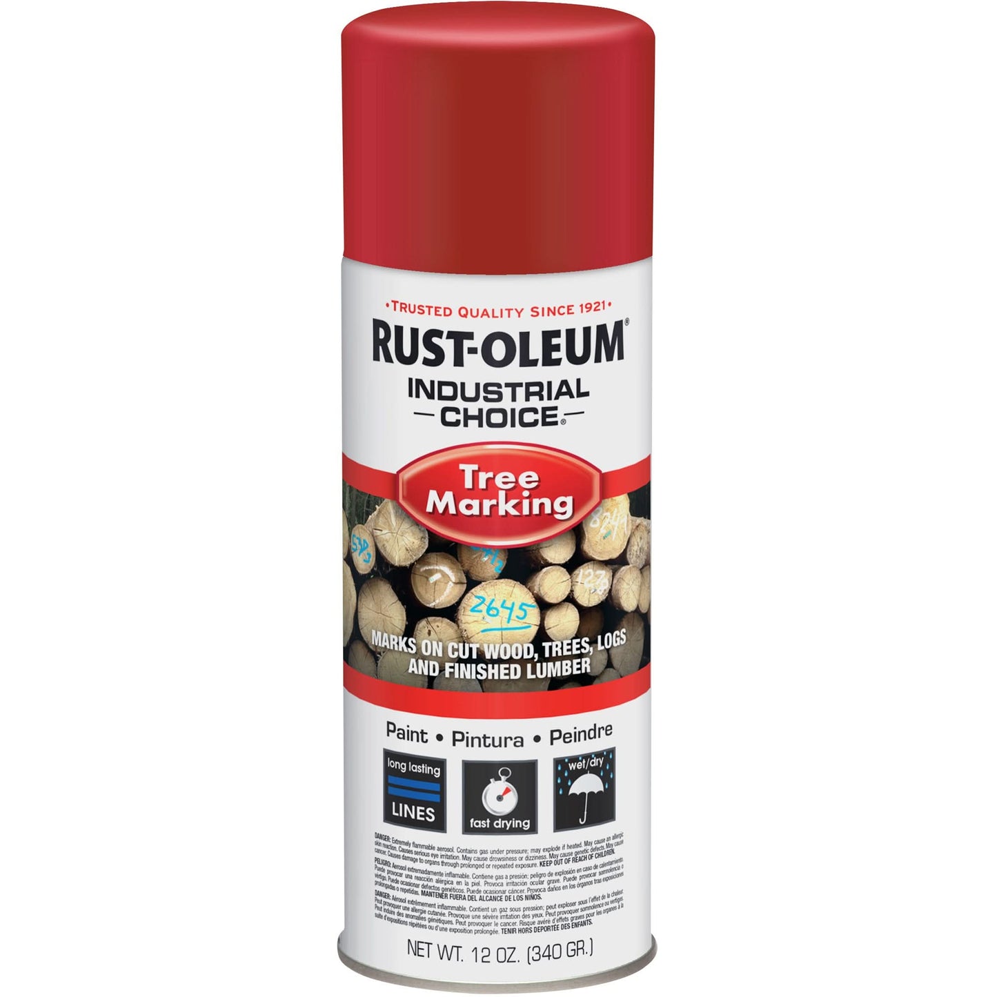 Industrial Choice T1600 Tree Marking Paint, 12 oz., Aerosol Can