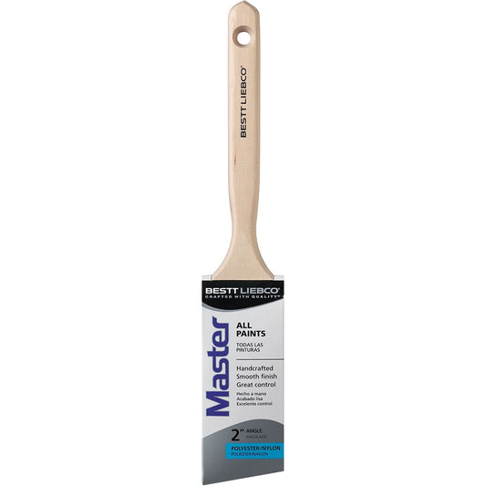 Pinceau à fenêtre biseauté, polyester/nylon, manche en bois, largeur 5 cm