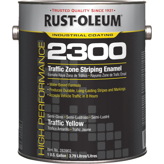 High-Performance 2300 System Traffic Zone Striping Paint, Yellow, Gallon
