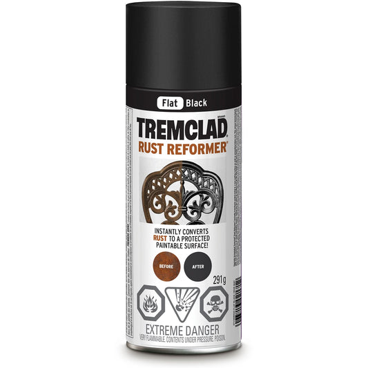 Tremclad® Transformateur de rouille et Couvre-rouille, Noir, Très mat, Aérosol