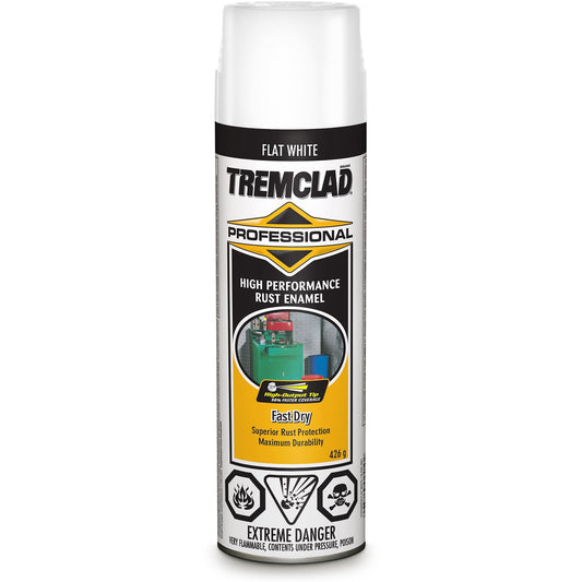 Émail antirouille professionnel Tremclad®, blanc, très mat, en aérosol