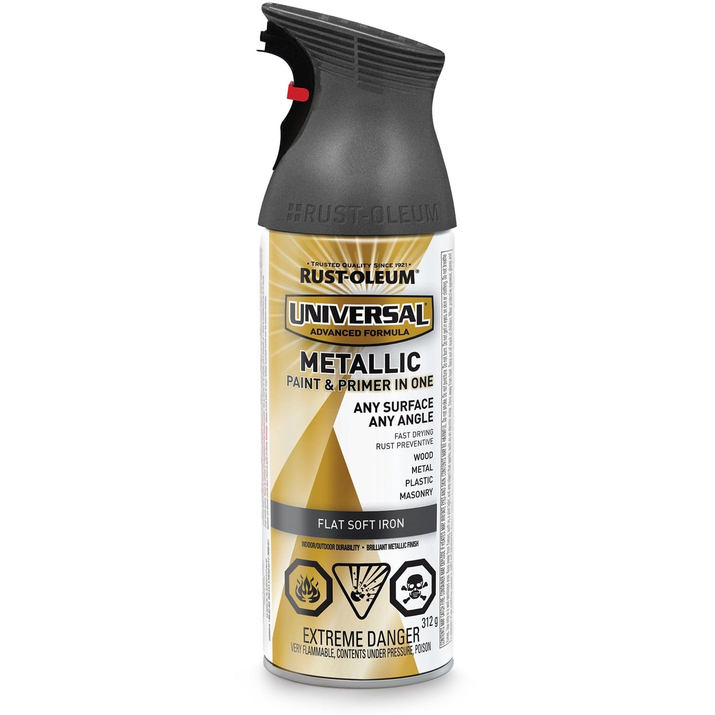Peinture aérosol Universal® Soft Iron, plate/métallisée, en bombe aérosol