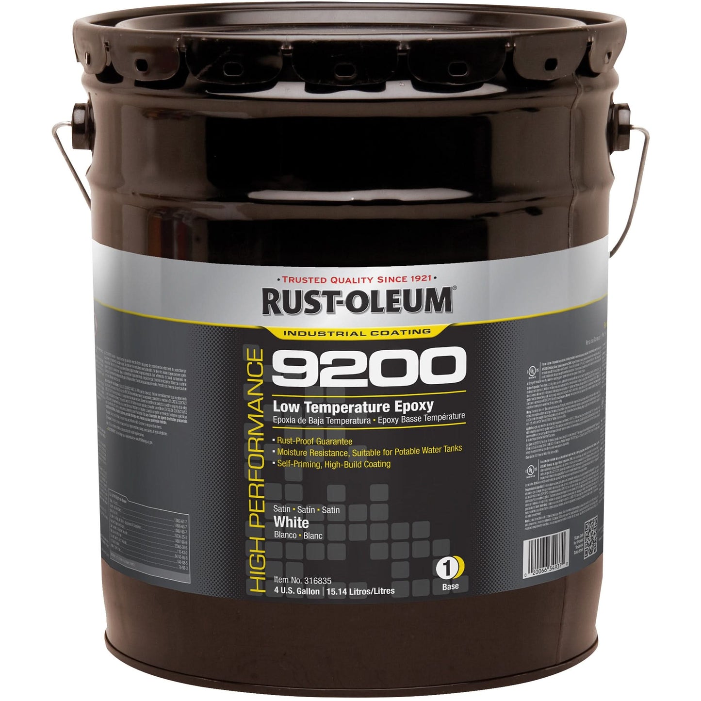 9200 System Low Temperature Epoxy Base, White, 4 gal., Pail