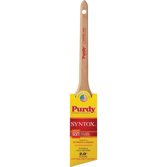 Pinceau coudé Syntox, synthétique, manche en bois, largeur 5 cm