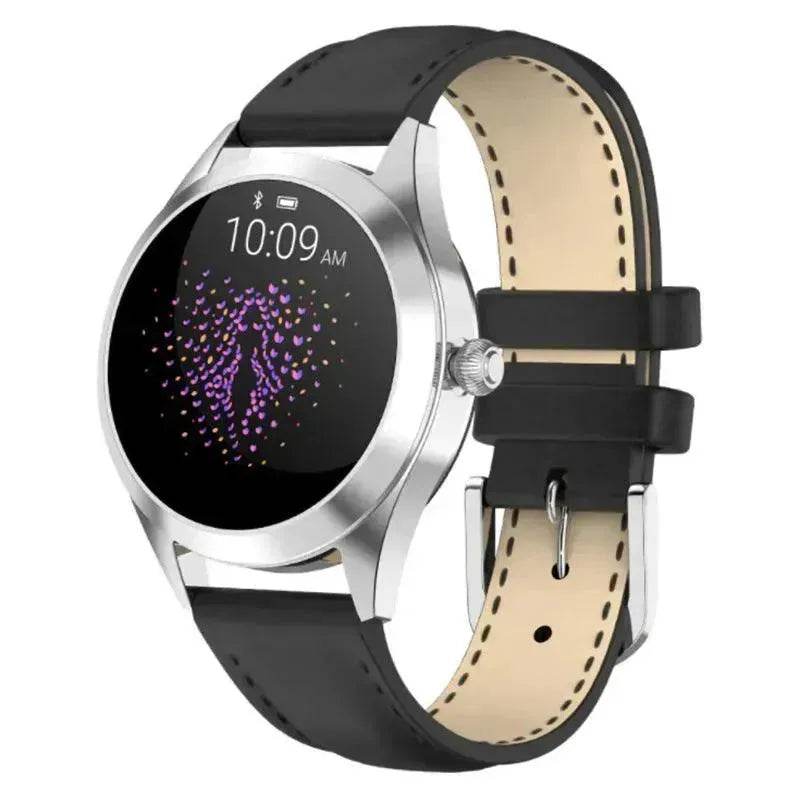 Montre intelligente KW10x avec surveillance de la fréquence cardiaque, suivi sportif, podomètre, surveillance de la qualité du sommeil, activation par le mouvement du poignet, étanche, bracelet intelligent pour femme