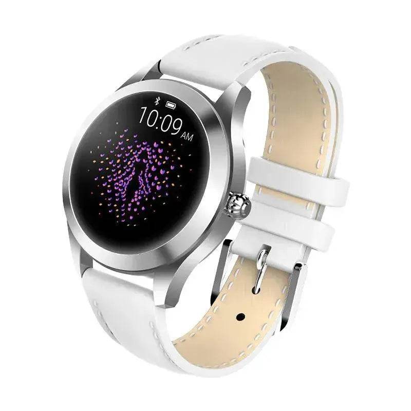 Montre intelligente KW10x avec surveillance de la fréquence cardiaque, suivi sportif, podomètre, surveillance de la qualité du sommeil, activation par le mouvement du poignet, étanche, bracelet intelligent pour femme