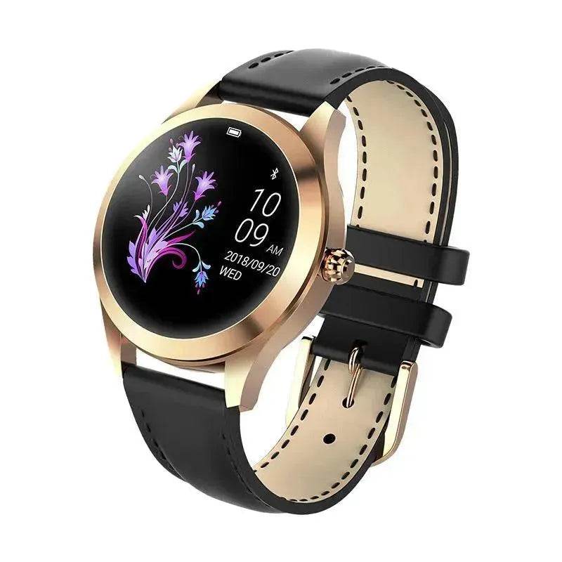 Montre intelligente KW10x avec surveillance de la fréquence cardiaque, suivi sportif, podomètre, surveillance de la qualité du sommeil, activation par le mouvement du poignet, étanche, bracelet intelligent pour femme