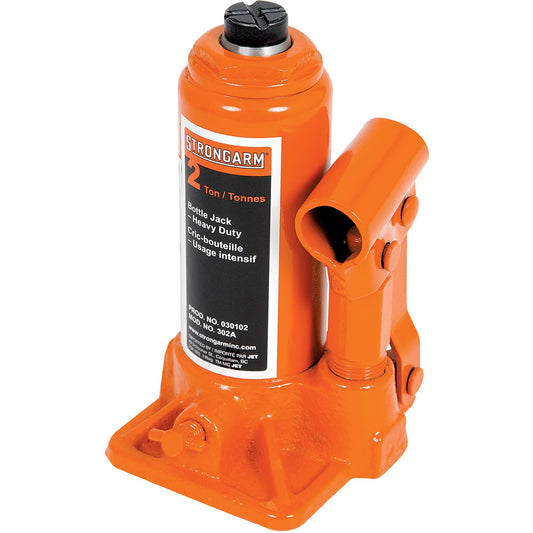 Cric bouteille 302A, 2 tonnes, hydraulique manuel, hauteur levée 12-1/2 po