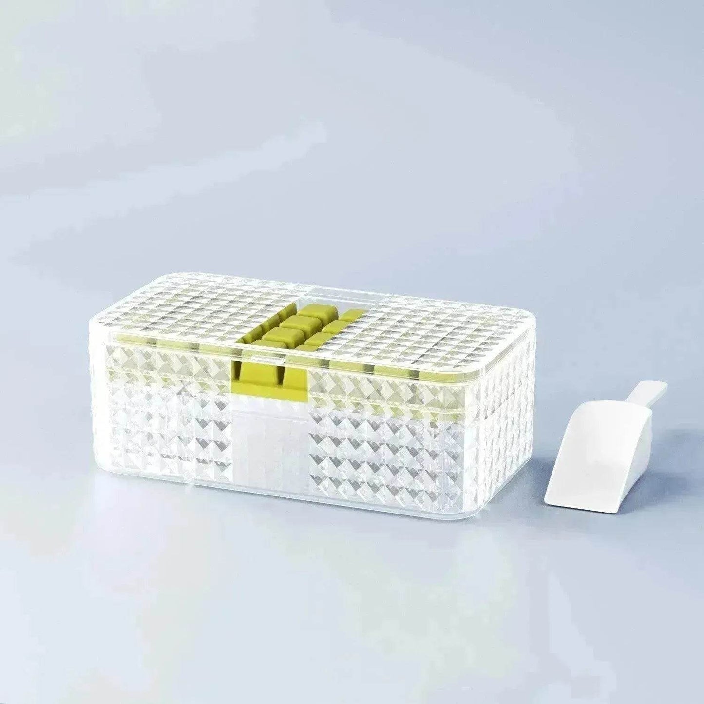 Large New Silicone Square Ice Mold Ice Cube Trays Lid Mold Storage Box Creative Tool Ice Cube Maker Cool Drinks Kitchen Bar