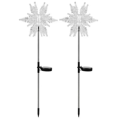 LED Solar Snowflake Light Outdoor Waterproof