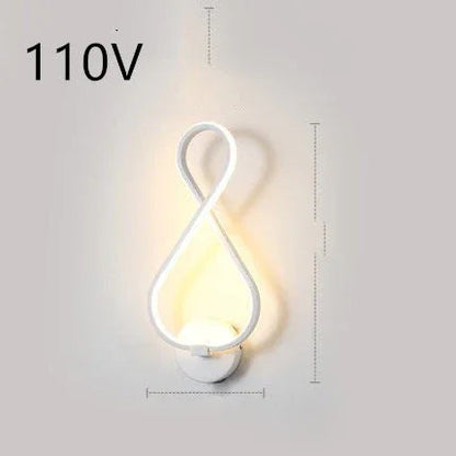 led wall lamp nordic minimalist bedroom bedside lamp