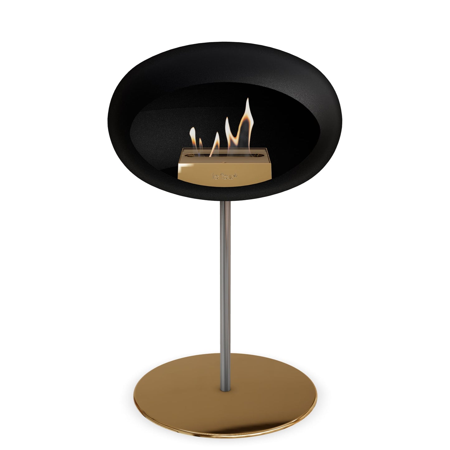 Le Feu Steel Low Dome <br>Black