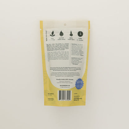 Thé biologique citron, gingembre et tulsi