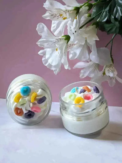 La bougie gourmande mini délice - Anneaux de fruits