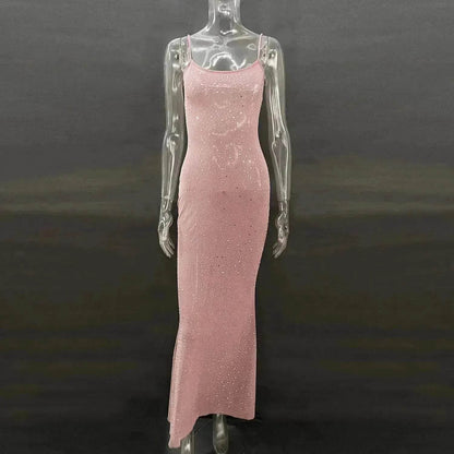 Light Diamond Charming Suspender Mermaid Dress Gown