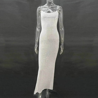 Light Diamond Charming Suspender Mermaid Dress Gown