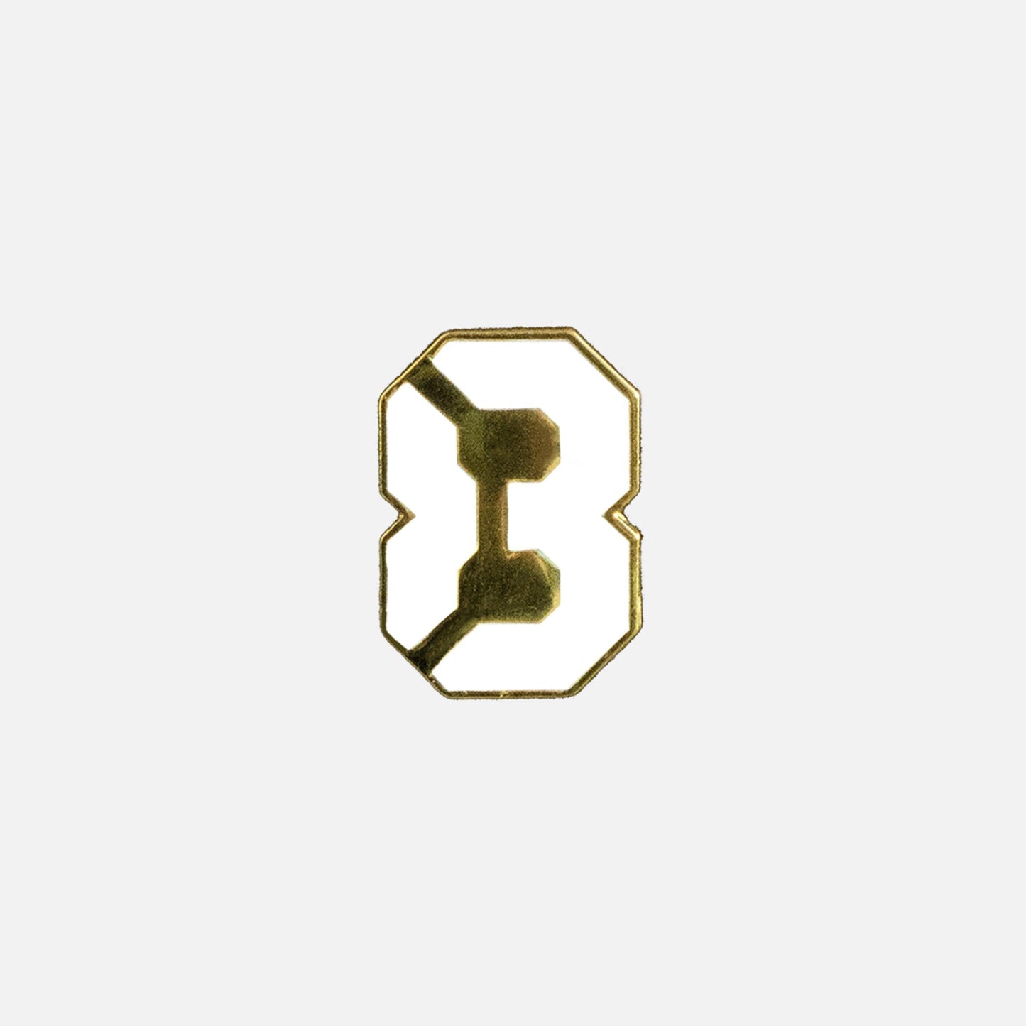 83 LOGO LAPEL PIN - WHITE