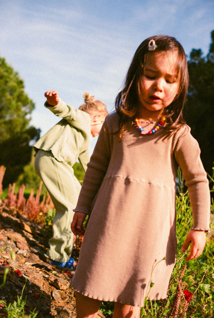The Play Organic Cotton Dress -  OCHRE