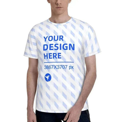Loose And Comfortable Men's Short Sleeve Full Width T-shirt