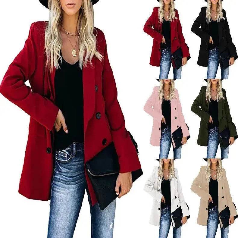 Loose Long-sleeved Knitted Solid Color Sweater