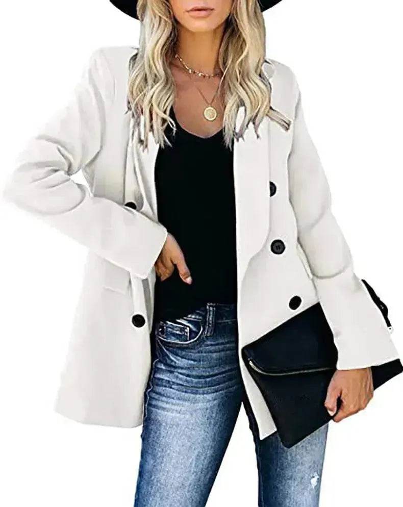 Loose Long-sleeved Knitted Solid Color Sweater