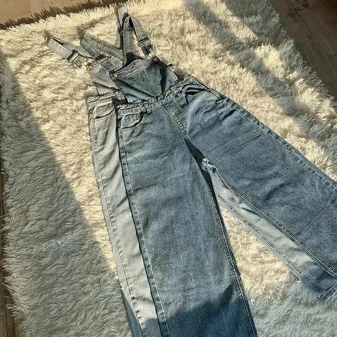Combinaison-pantalon ample en jean pour femme