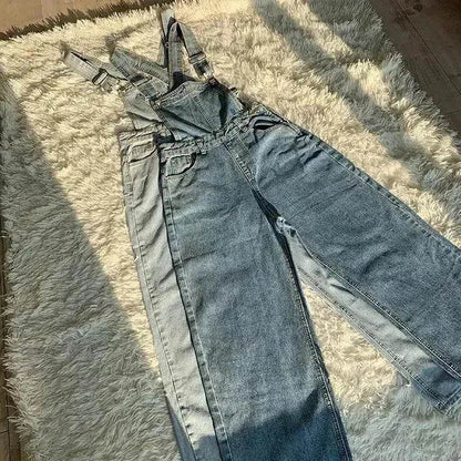 Combinaison-pantalon ample en jean pour femme
