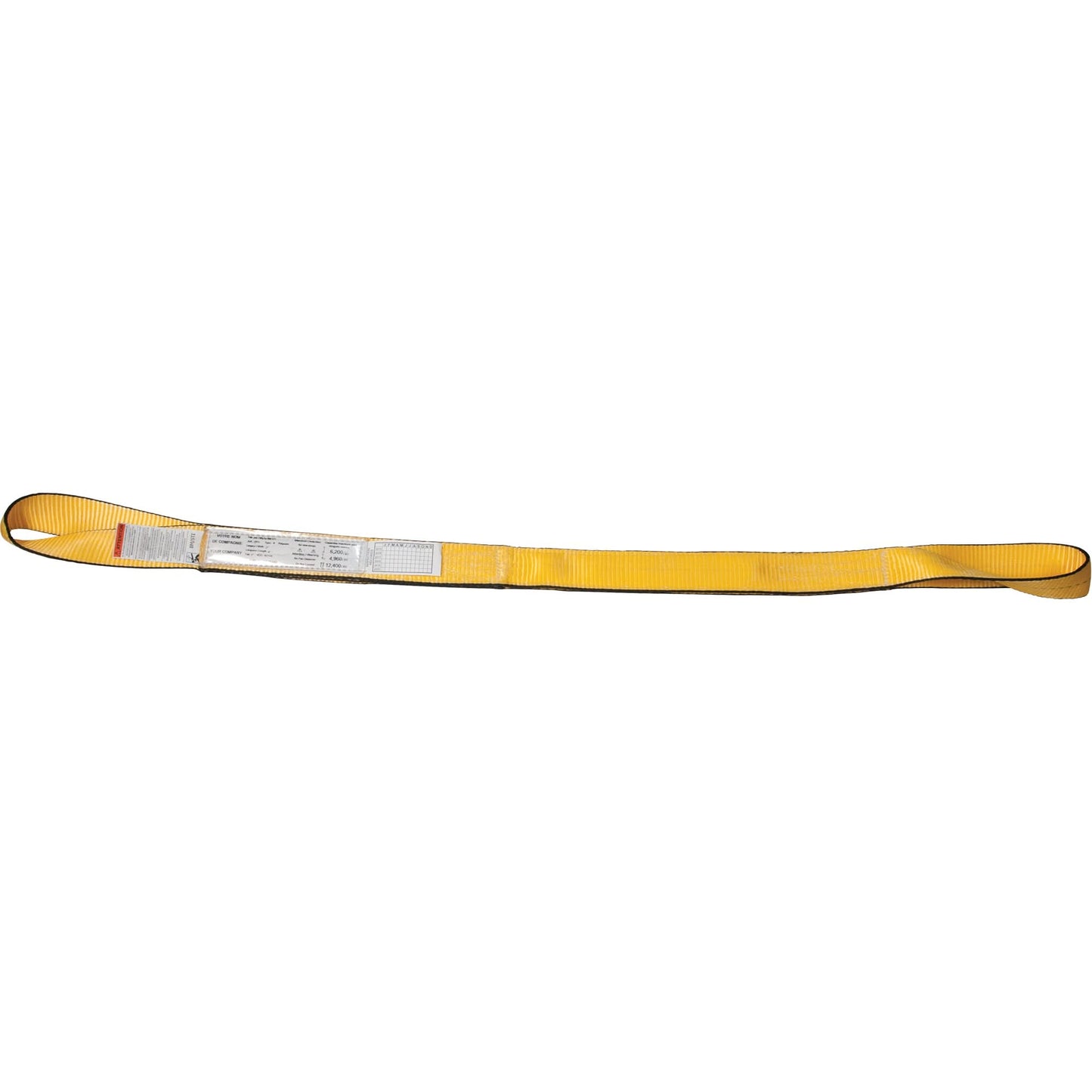 Polyester Slings, Double Ply, Twisted Eye, Type 4, 3" W x 8' L, 8800 lbs. Vertical Cap.