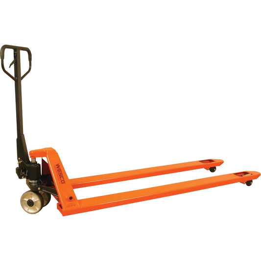 Transpalette à fourches longues, 178 cm L x 69 cm l, Capacité 2000 kg.