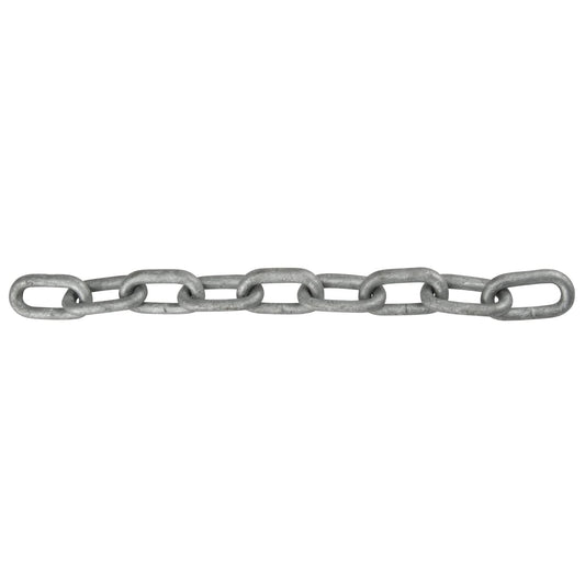 Chaîne à maillons droits, acier à faible teneur en carbone, 1/8" x 1000' (304,8 m) L, grade 30, capacité de charge 400 lb (0,2 tonne)
