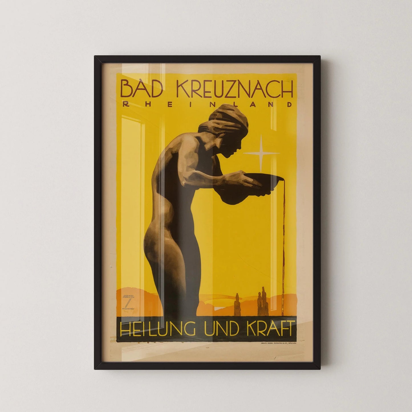 Ludwig Hohlwein - Bad Kreuznach Art Deco German Travel Poster