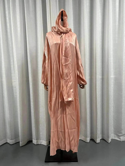 Lustre Batwing style Abaya Dress for Arab Dubai Turkey Middle East Women