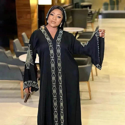 Luxurious Plain and Embroidered Turkey Abaya Dress