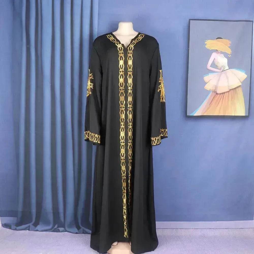 Luxurious Plain and Embroidered Turkey Abaya Dress