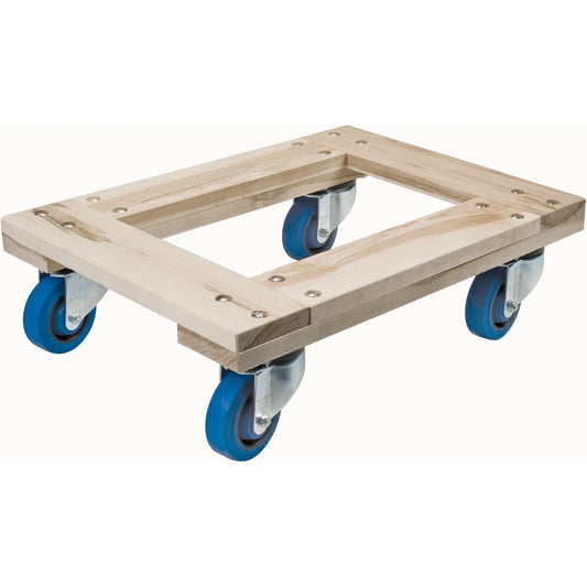 Diables en bois – Robustes, roues en caoutchouc, capacité de 635 kg, 45,7 cm l x 76,2 cm P x 17,8 cm H