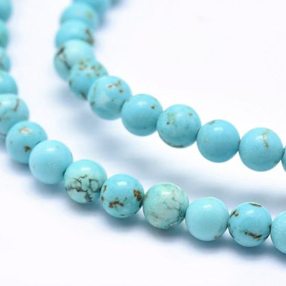 Magnesite Blue Turquoise Gemstone Bead