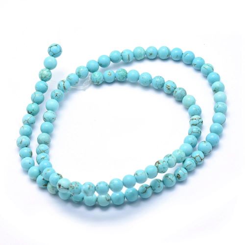 Magnesite Blue Turquoise Gemstone Bead
