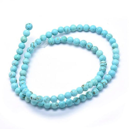 Magnesite Blue Turquoise Gemstone Bead